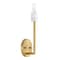 Designers Fountain Star Dust 5.25 in. 1-Light Brushed Gold Wall Sconce Light with Natural Marble Accent for Bathrooms D304C-WS-BG - alternate 4